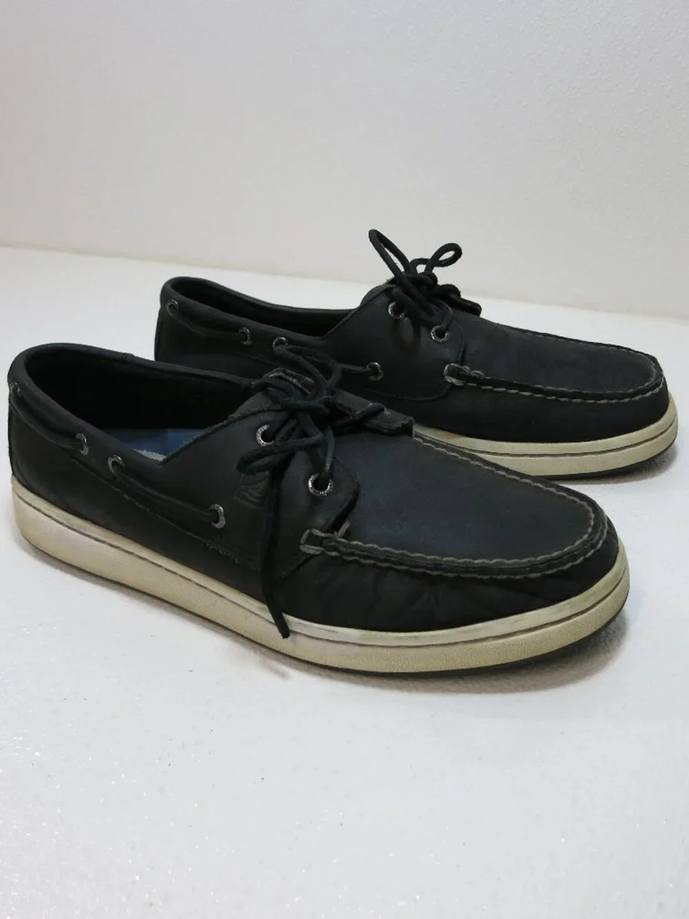 Sperry Top-Sider Drak Gray Nubuck Leather Men's Footwear Casual Deck Shoes 11 M